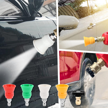 RIDGE WASHER Pressure Washer Nozzle Guard, Power Washer Nozzle Tips with Protector Holder, 5 Pressure Washing Tips with 1/4" Quick Connect, Orifice 3.5