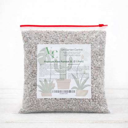 Premium Fine Pumice for Plants – Ideal for Succulent, Bonsai, Cactus, Orchid & Indoor Plant Soil – Natural Aeration & Drainage, Reusable Pumice Stone Mix (2L)