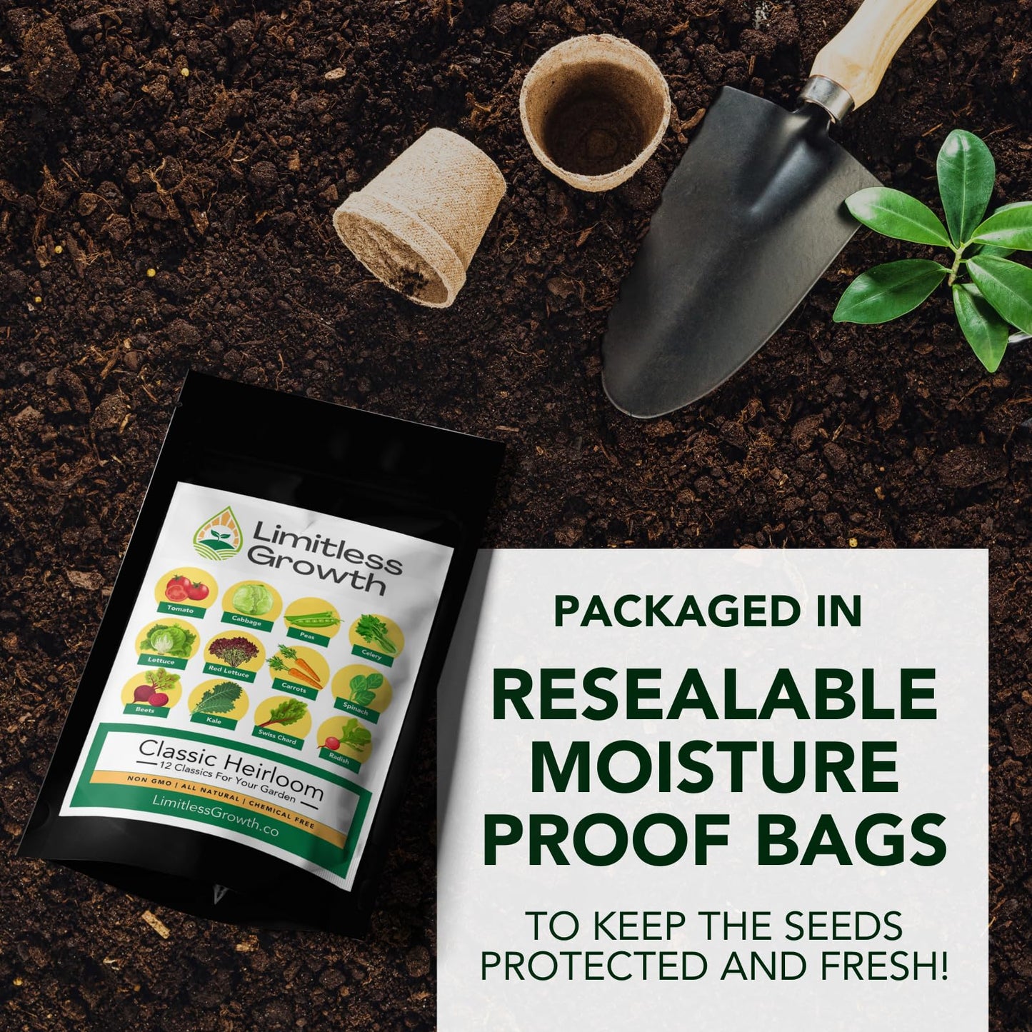 Classic Heirloom Vegetables | 12 Varieties of Heritage Vegetable Seeds for Canadian Home Gardens | Beginner Friendly | Grown in West Coast Canada | Limitless Growth