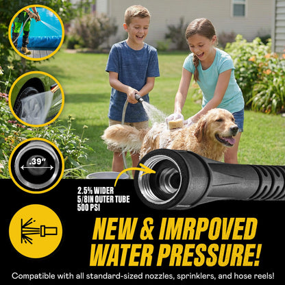 Bionic Steel Metal Garden Hose 25 Ft, Rust Proof 304 Stainless Steel Water Hose with Brass Fittings, Flexible & Heavy Duty Hose, Lightweight, Kink Free, Tuyau Arrosage - 2025 Model