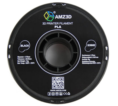 AMZ3D PLA 1.75mm-1kg 3d Printer Filament (Black)