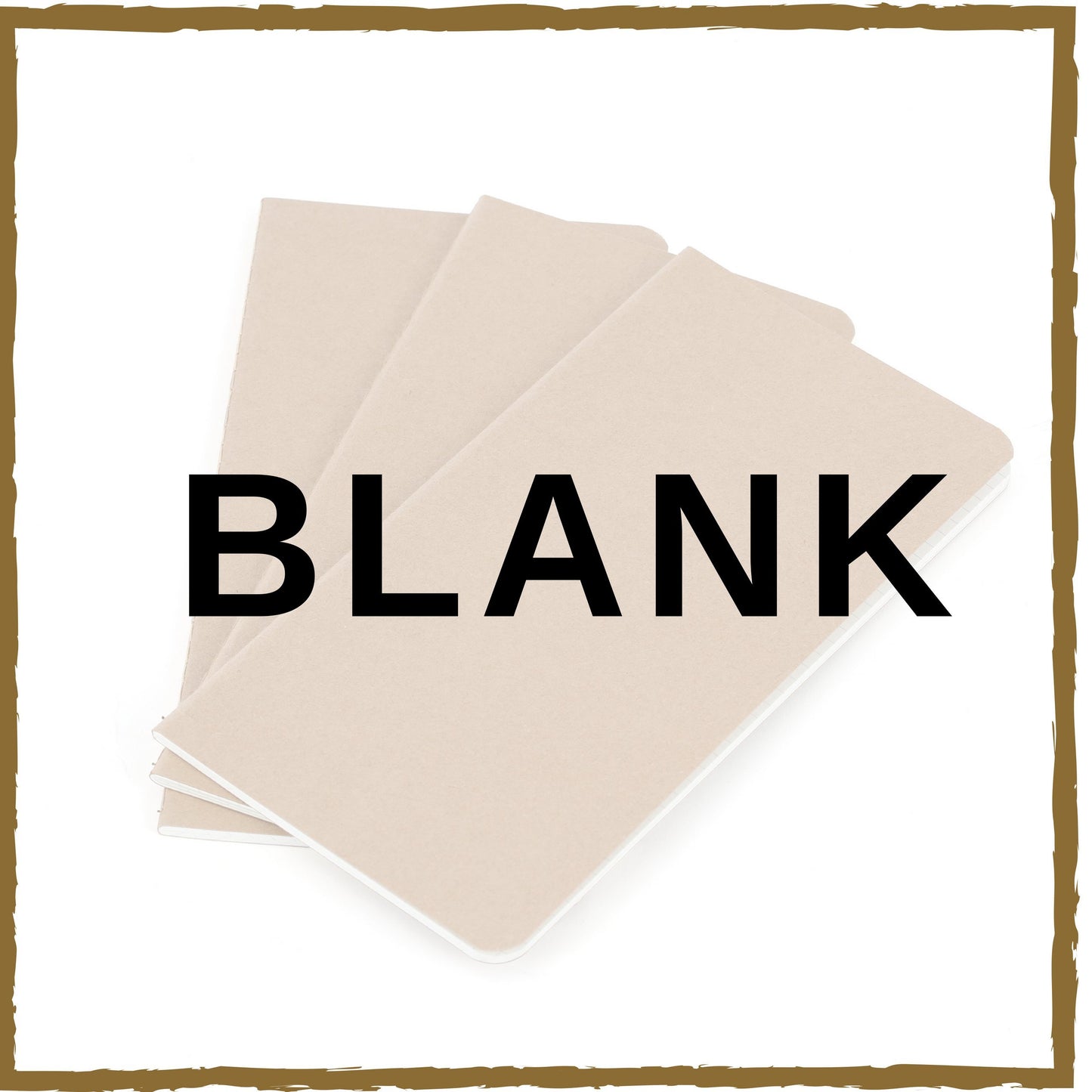 Wanderings Large Blank Travelers Notebook Insert/Large Journal Refill | 7" x 10.7" / 18cm x 27cm | 3 Booklets, 180 Blank Pages | Travelers Notebook Refills for Journals, Diaries, Planners