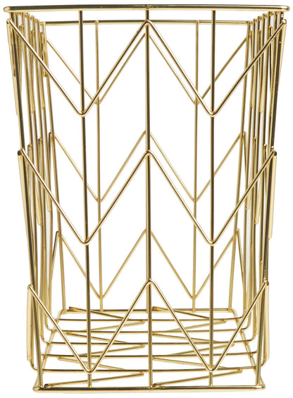 U Brands Hanging File Desk Organizer, Wire Metal, Gold - 894U02-06, 9.37H x 12.2W x 6.85D inches