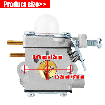 SOAJEE Y2560 YM21CS Carburetor for Yard Man Machines Y25 Y25B Y25BT Y25PB Y60 Y125 Y128 Y2500 Y2530 Y2550EC Y2580 Y2700EC Y2900EC YM71SS String Trimmer Tiller Cultivator Blower H142A-25A-04 753-06190