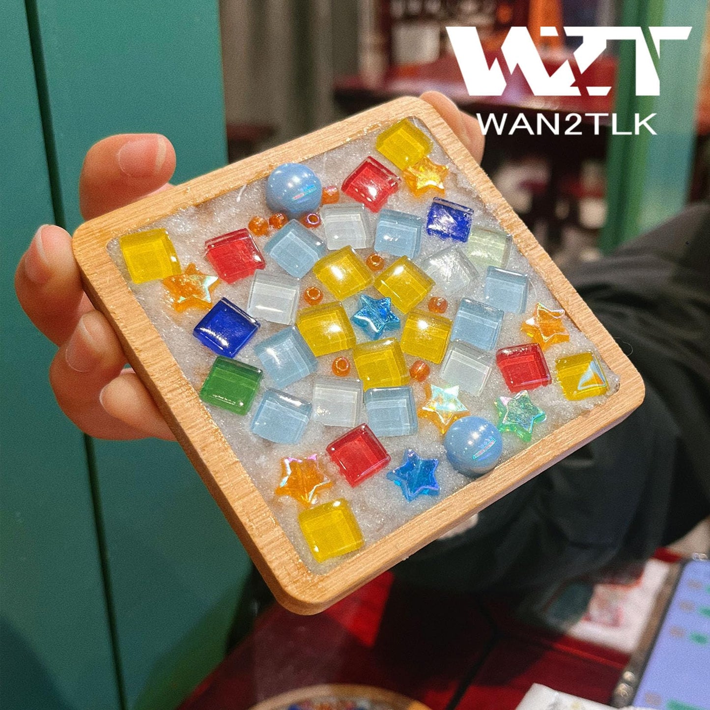 WAN2TLK Mosaic Crystal Grout Kit, Mosaic Tile Accessories, No Water Needed, Direct caulking, Essential for Handmade Grouting, Mosaic Crystal Sealant for All Tiles & Surfaces