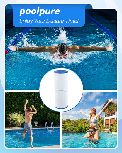 POOLPURE PLFPRB25-IN Hot Tub Filter Replace Unicel C-4326, Guardian 413-106, Filbur FC-2375, FC-2370, 3005845, 17-2327, 100586, 33521, 25392, 817-2500, 5X13 Drop in Spa Filter 1 Pack