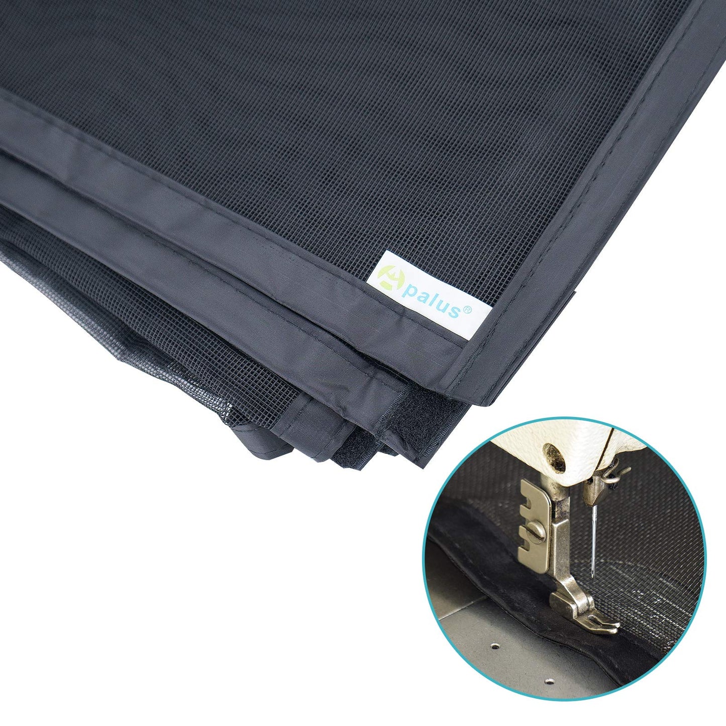 Apalus VP Magnetic Screen Door Deluxe Version Heavy Duty Mesh Curtain, Strong Magnets,Top-to-Bottom Seal Snaps Shuts Automatically(36x38 inch )