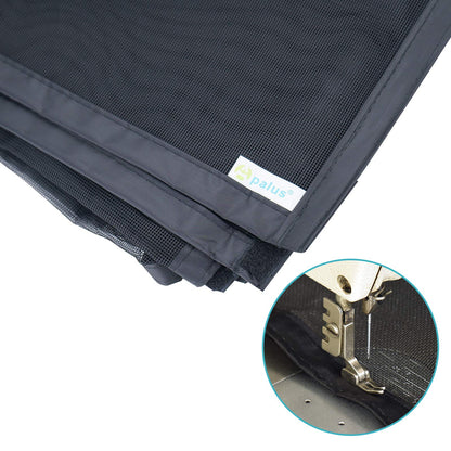 Apalus VP Magnetic Screen Door Deluxe Version Heavy Duty Mesh Curtain, Strong Magnets,Top-to-Bottom Seal Snaps Shuts Automatically(36x38 inch )