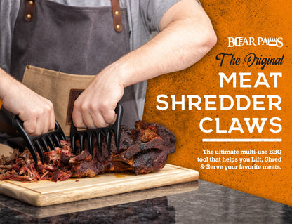 The Original Bear Paws Shredder Claws - Easily Lift, Handle, Shred, and Cut Meats - Essential for BBQ Pros - Ultra-Sharp