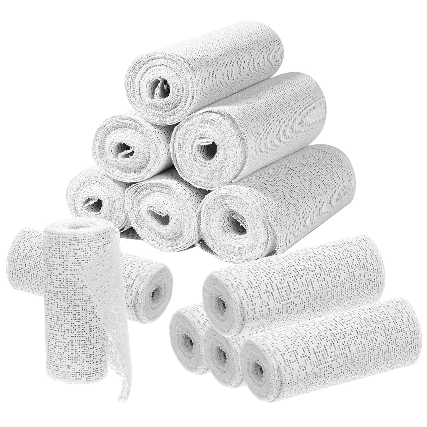 Plaster Cloth Rolls Plasters Cast Bandage Kit 12 Pack of Plaster of Paris Bandages for Art Crafts Modelling Moulds