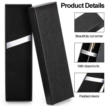 Yesland 32 Pcs Pen Gift Box Empty Pen Case with Lid, Cardboard Ballpoint Fountain Pen Display Box for Presentation Jewelry Collection Gift Packaging Office Supplies Business Birthday Souvenir