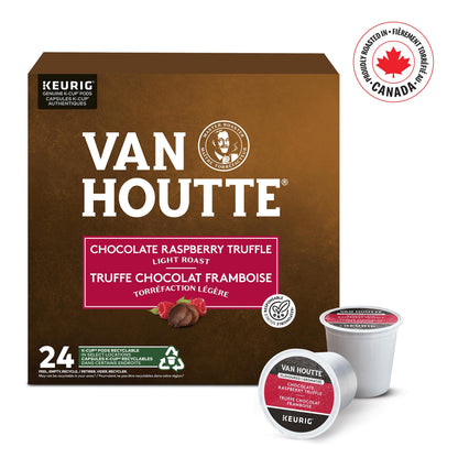 Van Houtte Raspberry Chocolate Truffle Coffee, K-Cup Portion Pack for Keurig Brewers (24 Count)
