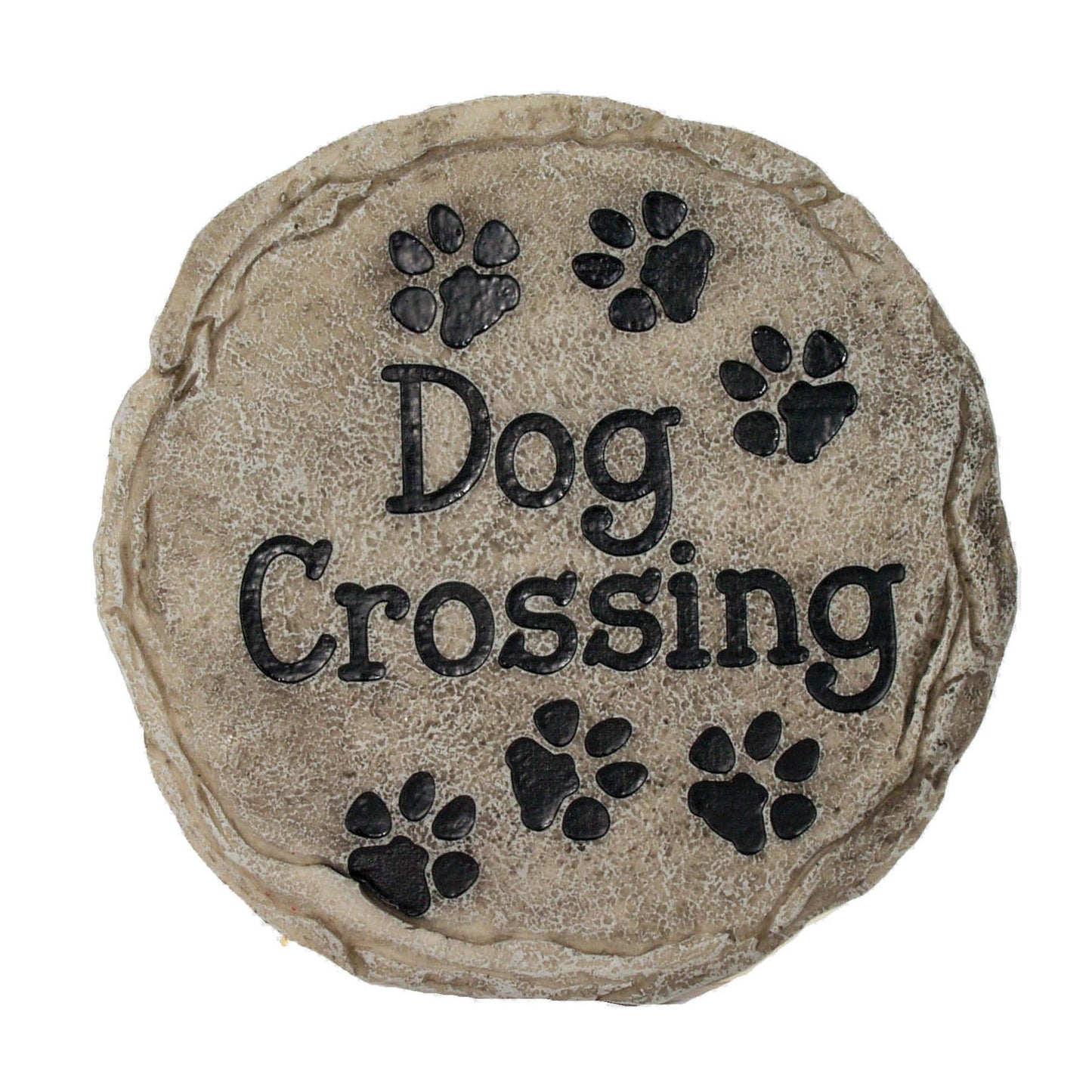 Spoontiques Dog Crossing Stepping Stone Outdoor Garden Décor, Multi, One Size
