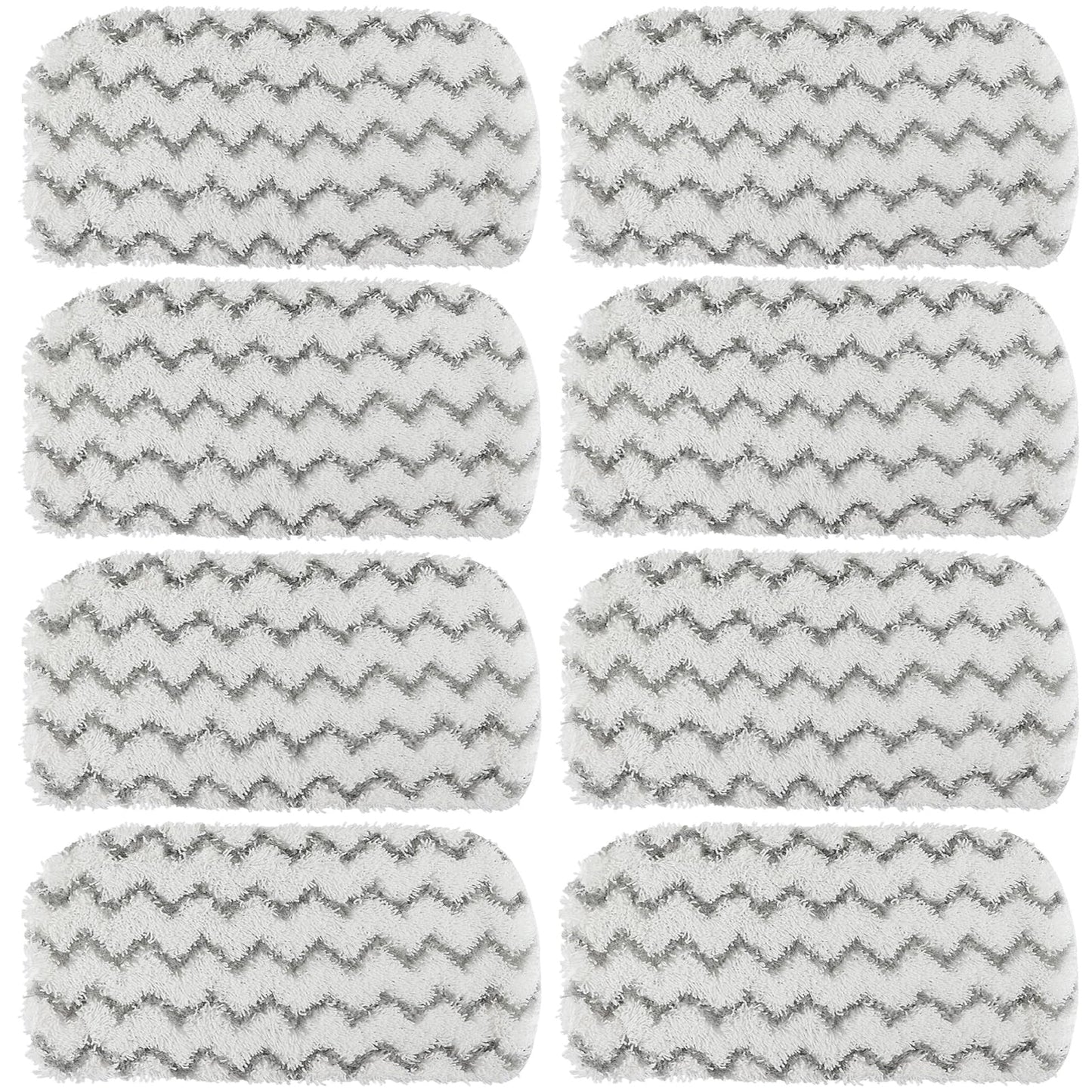 8 Pack Replacement Steam Mop Pads for Shark Steam Mop S1000, S1000A, S1000C, S1000WM, S1001C, Dirt Grip Cleaning Pads, Microfiber Washable & Reusable