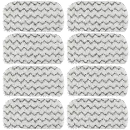 8 Pack Replacement Steam Mop Pads for Shark Steam Mop S1000, S1000A, S1000C, S1000WM, S1001C, Dirt Grip Cleaning Pads, Microfiber Washable & Reusable