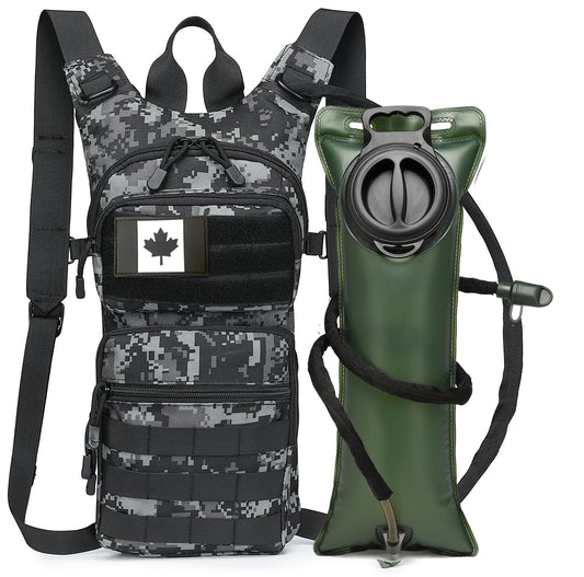 ATBP Insulated Water Hydration Pack Bag with 3L TPU Bladder Tactical Molle Hydration Backpack for Hiking Cycling Running