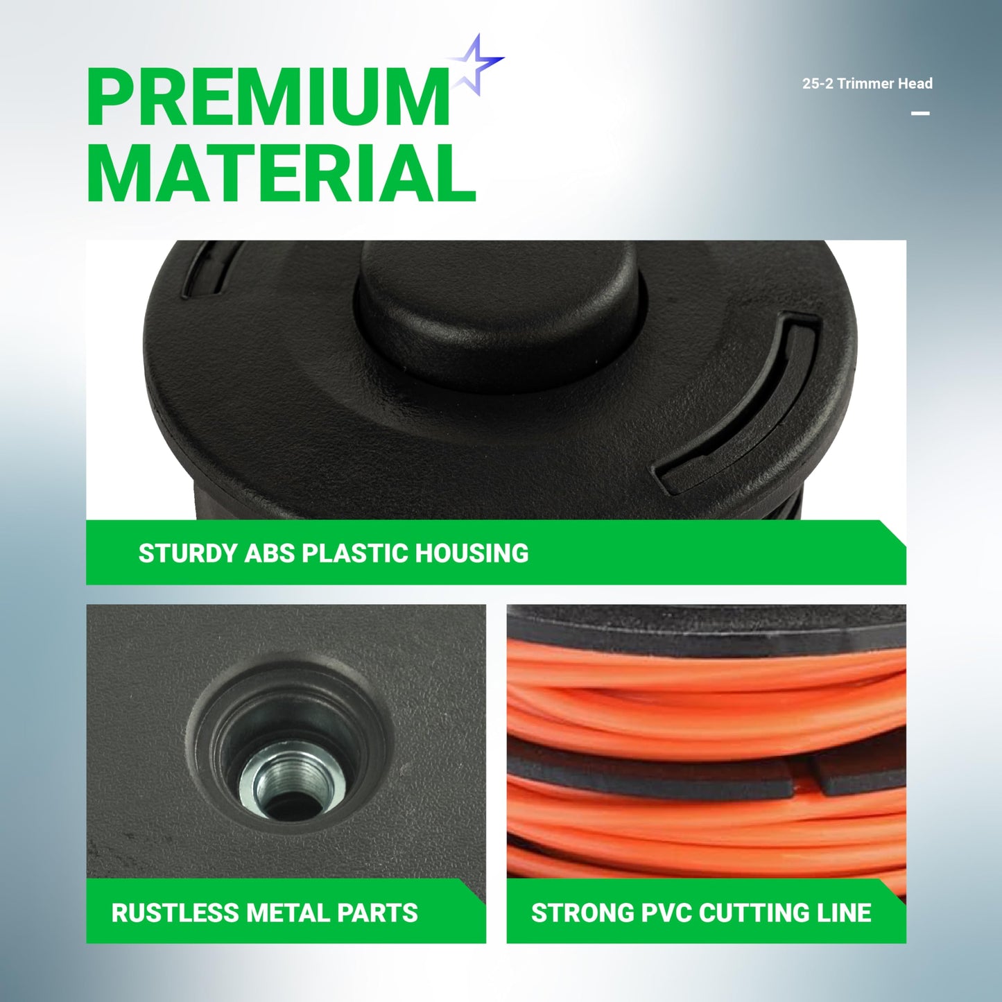 BlueStars 2 Pcs 25-2 Trimmer Head 4002 710 2191 - for Stihl FS55 FS55R FS56 FS56RC FS70 FS70R FS80 FS85 FS90 FS90R FS91R FS94R FS100RX FS110 FS111R FS111RX FS120 FS130 Weed Eater 4002 710 2108