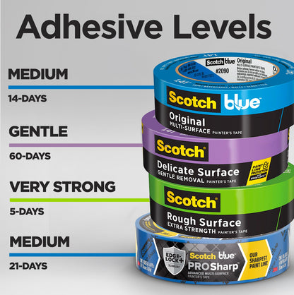 ScotchBlue Original Painter's Tape, Multi-Surface, 24 mm (6 Rolls) - 2090, 2090-24EP6
