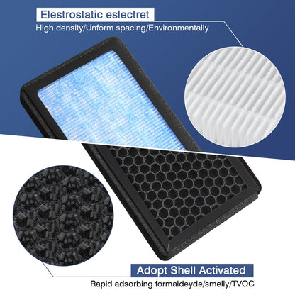 Cabin Air Filter Model Y Model 3 Replacement with Carbon Activated, Tesla Air Filter Replacement kit for Tesla Accessories 2016-2025, 2 Pack