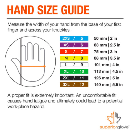 Superior S10VIB Vibrastop Nylon Anti Vibration Full Finger String Knit Glove with Anti-Vibe Chloroprene Coated Palm, Work, 7 Gauge Thickness, Medium, Black (Pack of 1 Pair) …