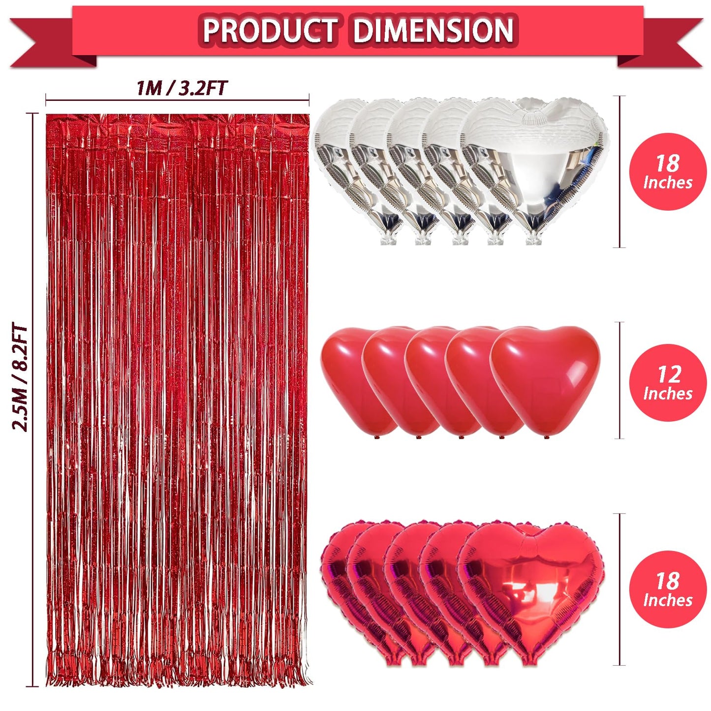90Pcs Valentines Day Decor Kit, Happy Anniversary Decorations - 4 Pcs Balloon Boxes, Balloon Garland, Multi Decorations For Romantic Decors Special Night