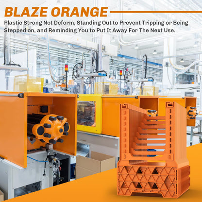 WELLUCK RV Sewer Hose Support 10FT, Blaze Orange RV Sewer Support with Adjustable Height Design, Secure Rubber Band and Carry Strap
