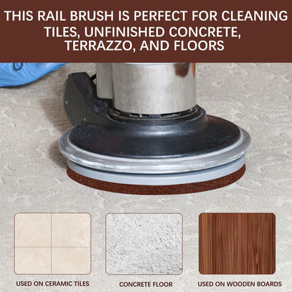 The Orbiter Brown Scrub Pad, Part Number 437049, has a Diameter of 12 inches(1 Pack). Used with The for Oreck Commercial Orbiter Hard Floor Cleaner Machine ORB550MC.
