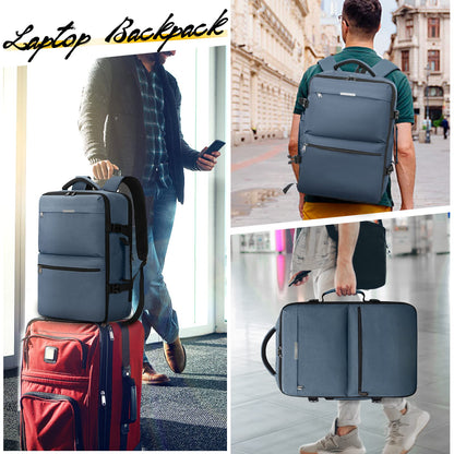 Travel Backpack 15.6 inch Laptop Backpack Waterproof Carry On Backpack Flight Approved Weekender School Backpack for Men Women