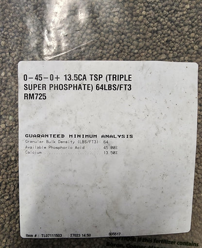 (2.2 LB) Triple Superphosphate, 0-45-0 Plus 13% Calcium, a High Phosphate Source in Potting Media and Great Source of Calcium (1KG)