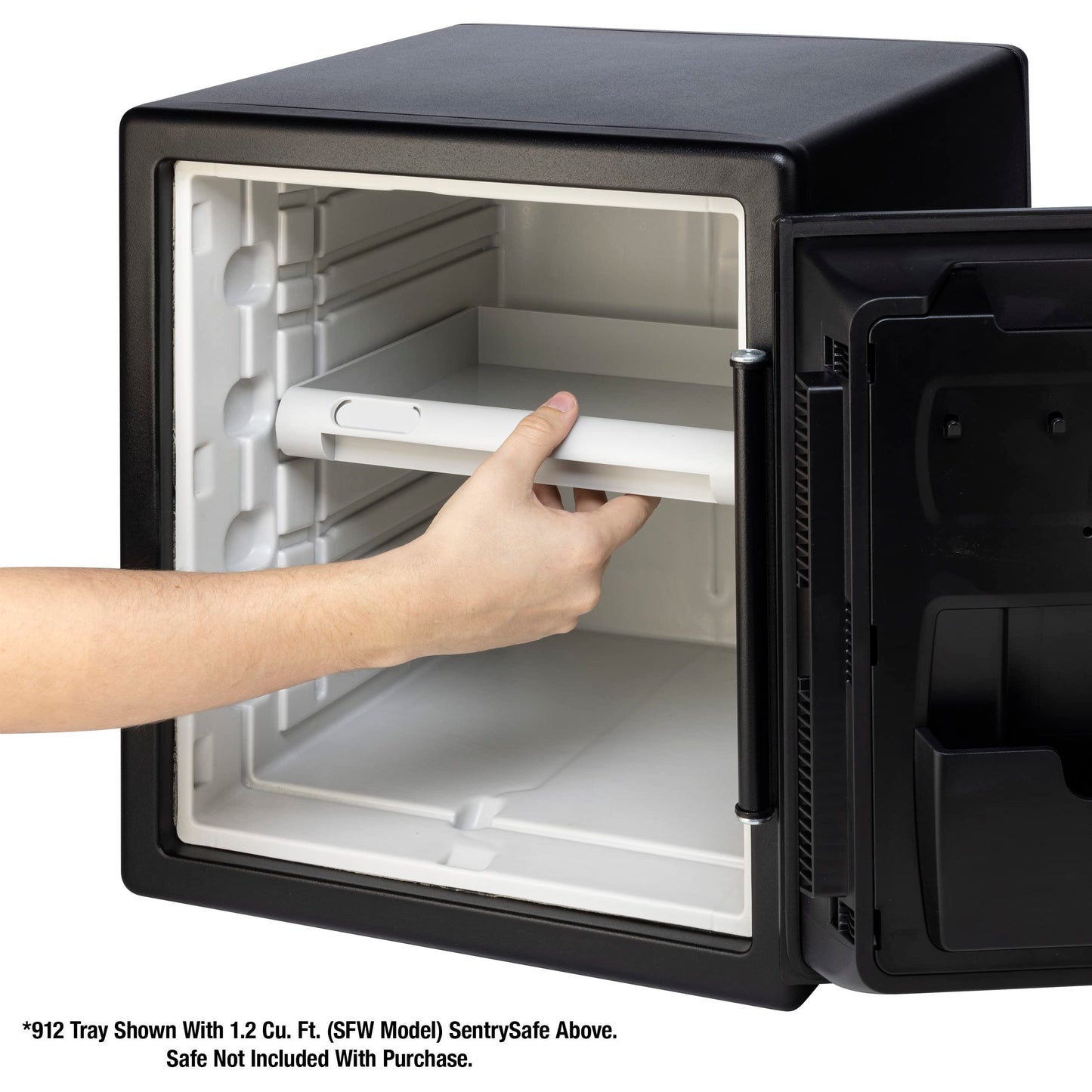 SentrySafe Shelf Insert for SFW082 and SFW123 Fireproof and Waterproof Safes, Multi-Positional White Safe Tray Accessory for 0.8 and 1.2 Cubic Feet Safes, 912