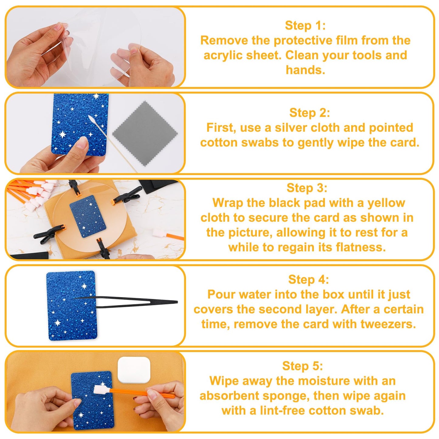 210pcs Card Cleaning Kit, TCG Card Grading Care Flattening Centering Repairing Tool Cleaner Tool Accessories for Collector Restoration Gift