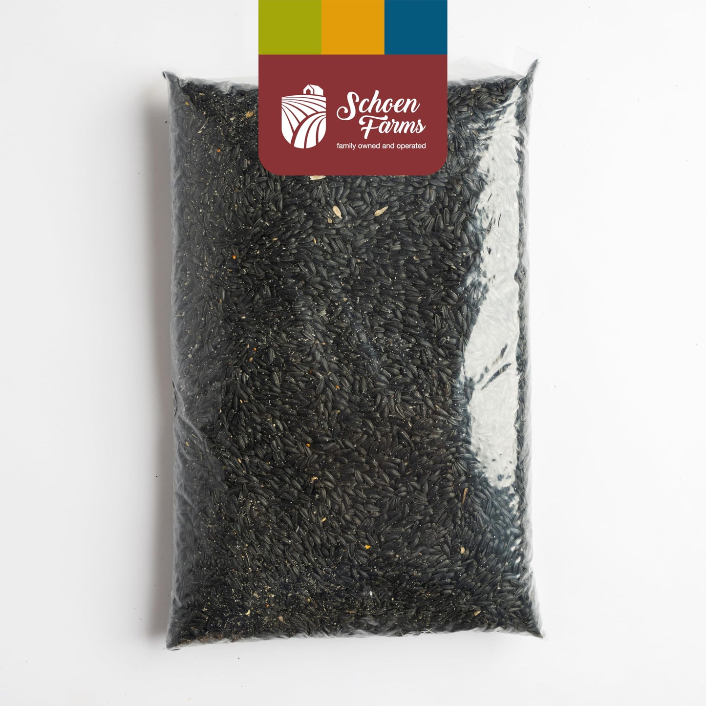 Schoen Farms Black Oil Sunflower Seeds – 2.27 kg Bag – Wild Bird Food for Chickadees, Cardinals, Jays & Finches – Grown in Canada