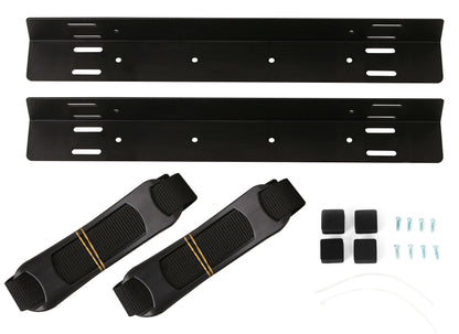 VIVO Under-Desk and Wall Mount PC Adjustable Strap and Steel Bracket Holder, Computer Case Carrier, Black, MOUNT-PC02S