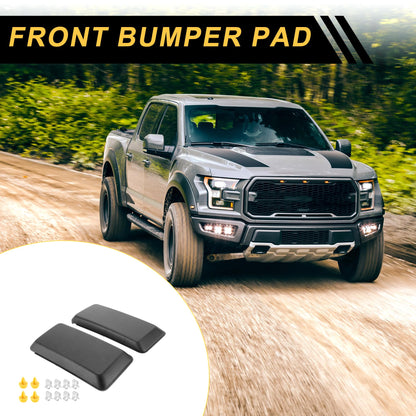 REPAIROCK Front Bumper Pads for Ford F-150 2018-2020 Front Left Right Bumper Guards Insert Pads Caps Plastic Black 1 Pair