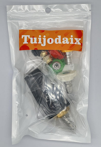 Pressure Washer Nozzle Spray Tips Full Set, 4000PSI 360° Rotating Turbo Nozzle 4.0 GPM 4.0 Orifice,with Spray Nozzle Tips Kit,1/4'' Quick Connect
