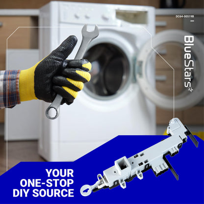 BlueStars Upgraded DC64-00519B Washer Door Lock Switch Assembly - Compatible with Samsung Whirlpool Kenmore Washers - Replaces DC97-16899A 2313922 8182634 461970200692