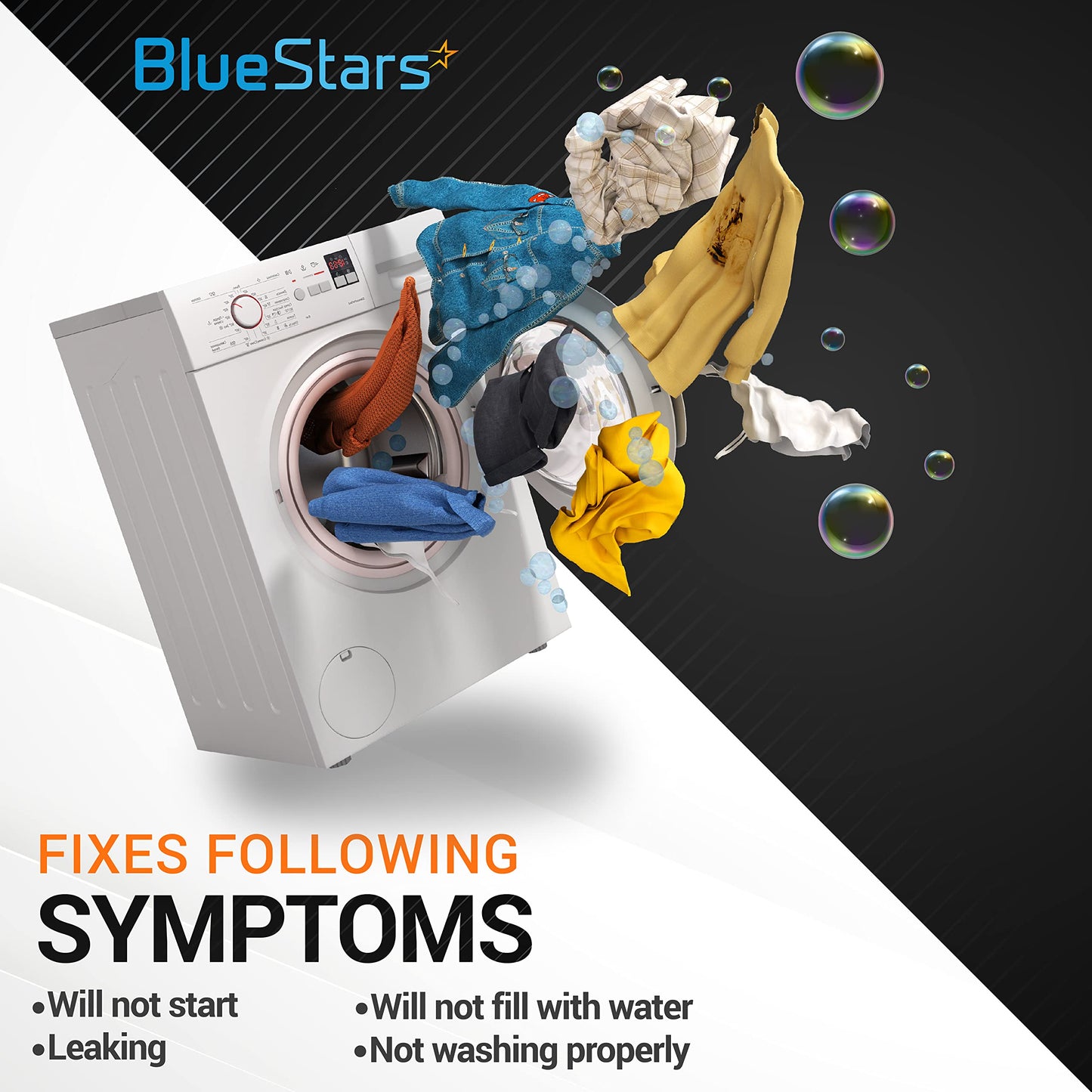 Ultra Durable DC97-15459G Washing Machine Inlet Valve Assembly Replacement Part by Blue Stars - Exact Fit for Samsung Washers - Replaces AP5623056 PS4220861 EAP4220861 3276197 ETC