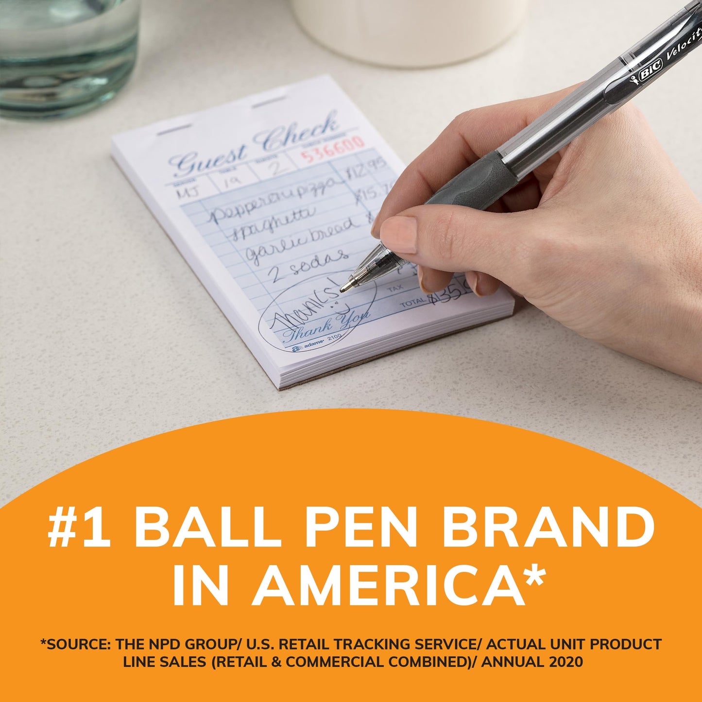 BIC Velocity Bold Ball Pens Retractable, Blue, 1.6mm Bold Point, Dozen Box