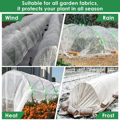 45 Pcs Greenhouse Hoops for Raised Beds, 9 Sets Garden Hoops Grow Tunnel Rust-Free Fiberglass Hoop House Kit, Plant Support Garden Stakes Hoops Frame for Netting Shade Cloth Row Cover Garden Supplies