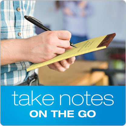Tops Notebooks, The Legal Pad, Jr. Legal Ruled, 5 x 8 Inch, Canary, 50 Sheets per Pad, 12-Pack, Perforated Pages, for Office, Legal or On-The-Go Notes