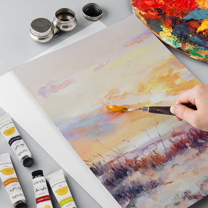 CONDA Artist Canvas Panels 11 x 14 inch, 12 Pack, Artist Quality Acid Free Canvas Board for Painting & Oil