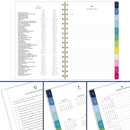 AT-A-GLANCE Planner 2026-2027 Weekly & Monthly Academic 12-Month July-June, 5-1/2" x 8-1/2", Simplified by Emily Ley, Savanna Blooms (EL50-200A)