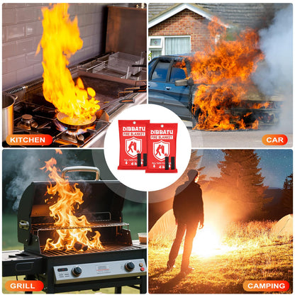 DIBBATU Emergency Fire Blanket for Home, Fire Blankets for Home and Kitchen, Emergency Fire Retardant Blankets for House, Fireproof Blanket for Kitchen, Fireplace, Grill, BBQ