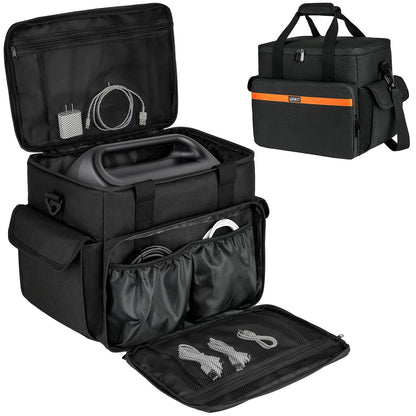 Carrying Case Compatible with Jackery Explorer 500/1000 v2/ECOFLOW River Pro/River 2 Pro/River 2 Max 500 Portable Power Station,Travel Storage Bag Fits for BLUETTI EB3A,Charging Cable and Accessories