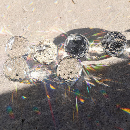 MerryNine 20 Pack Sun Catcher Indoor Window, 30mm/1.18" Clear K9 Crystal Suncatcher for Windows Hanging, DIY Prisms Rainbow Maker for Windows, Home, Garden, Wedding Feng Shui Party Crystal Decor