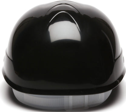 Pyramex Ridgeline 4 Point Glide Lock Suspension Bump Cap, Black
