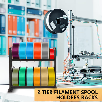 3D Printer Filament Storage Rack Desktop, Wooden 3D Printer Filament Spool Holder Stand