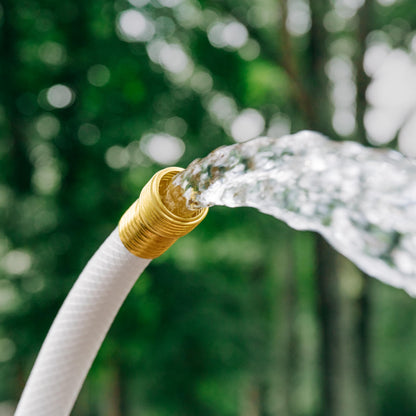 Camco TastePURE 4’ Camper/RV Drinking Water Hose - Certified Drinking Water Safe - Features Reinforced PVC Design w/Brass Fittings & Swivel Female Connector - 1/2-Inch ID (22763)