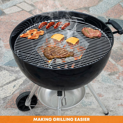 Stanbroil Charcoal Basket Holder for Weber 22" and 26" Charcoal Grills, Heavy Duty Stainless Steel Char-Basket for Briquette, Wood Chips (2 Pack)