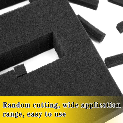 4 PCS Pick Apart Foam Insert- 2 Size Pick and Pluck Foam- Pluck Pre Cube Sheet Foam with Bottom Use for Board Game Box Cases Storage Drawer (Length 16 Inch)